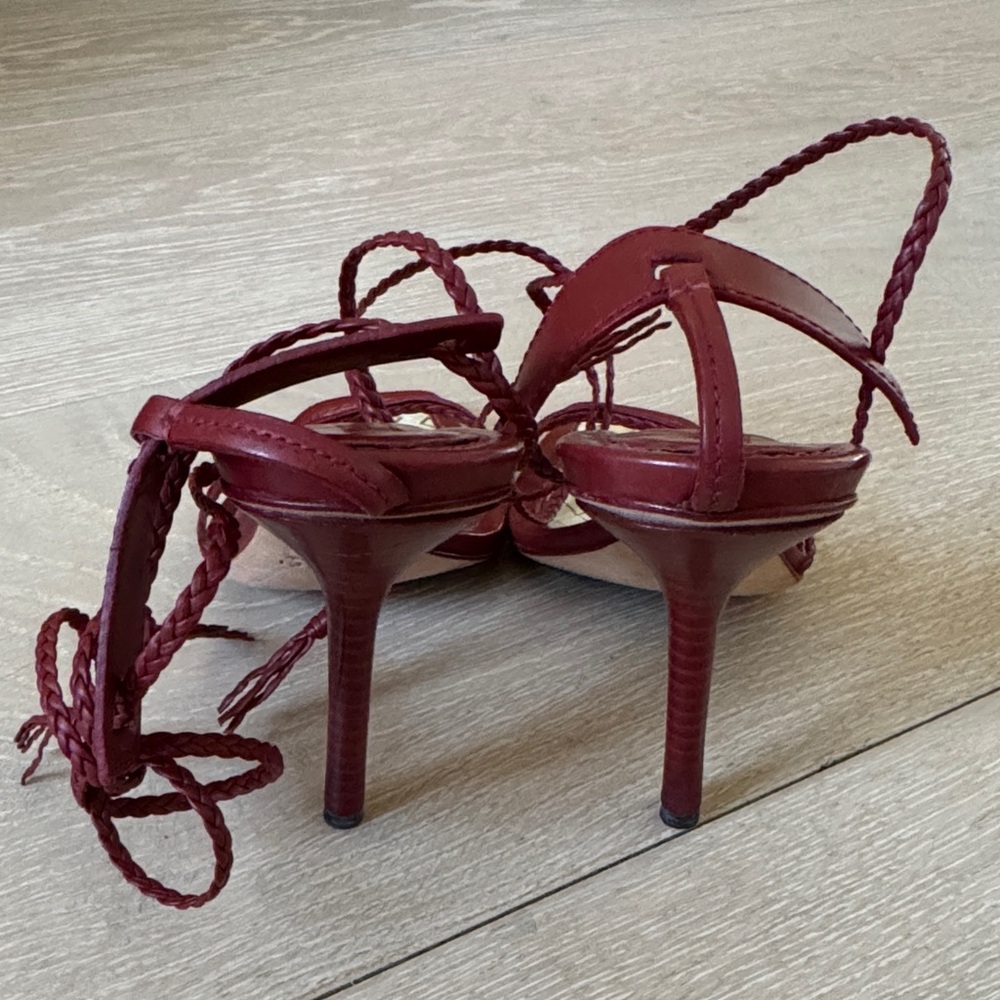 Gucci Dark Red Strappy Women's Sandals - Picture 6 of 10